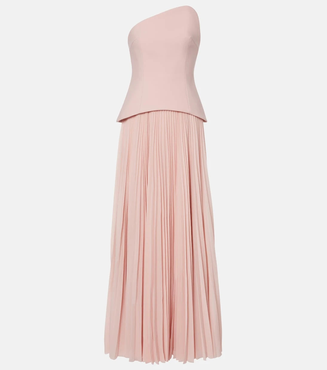 Solace London - Britt pleated strapless gown