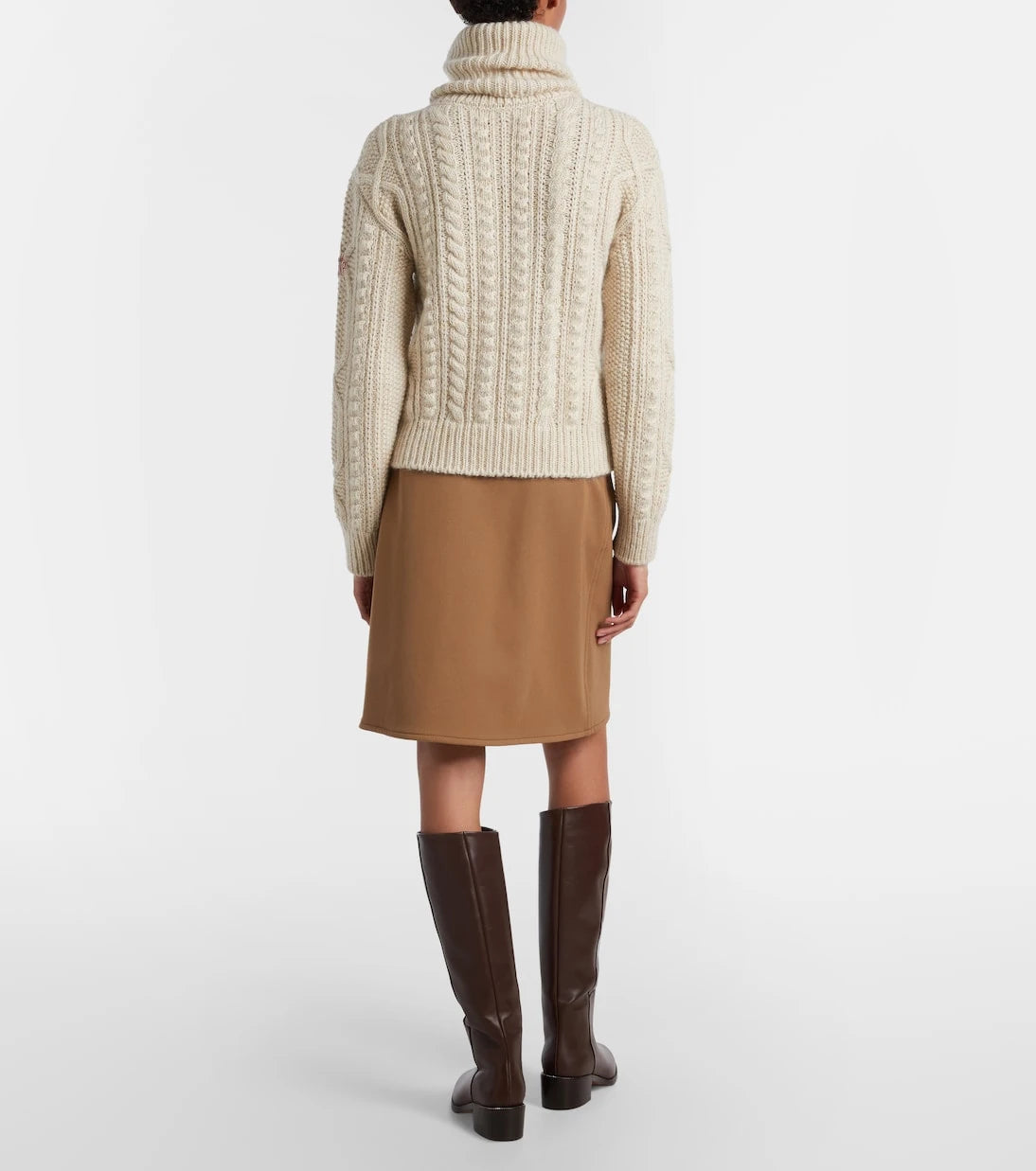 Moncler Grenoble - تنورة ميدي بخصر مرتفع