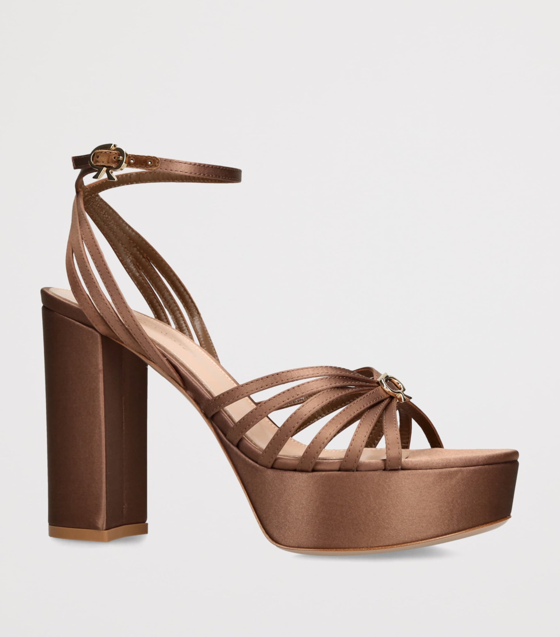 Satin Rita Platform Sandals 70