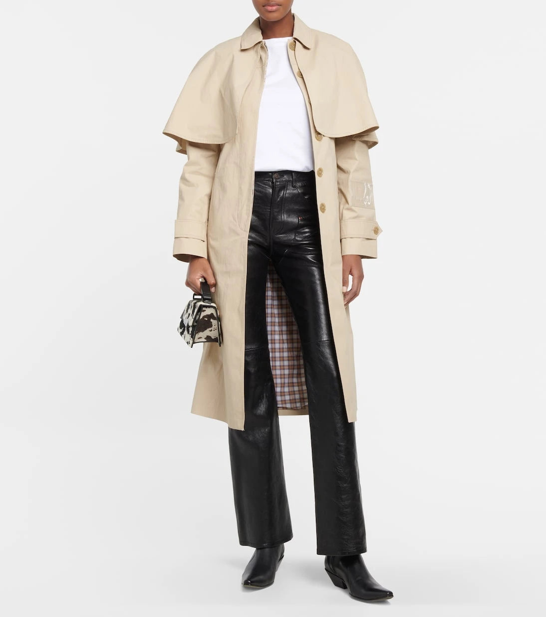 Acne Studios - جزمة رعاة البقر الجلدية