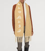 Burberry Alpaca-Blend Reversible Logo Scarf