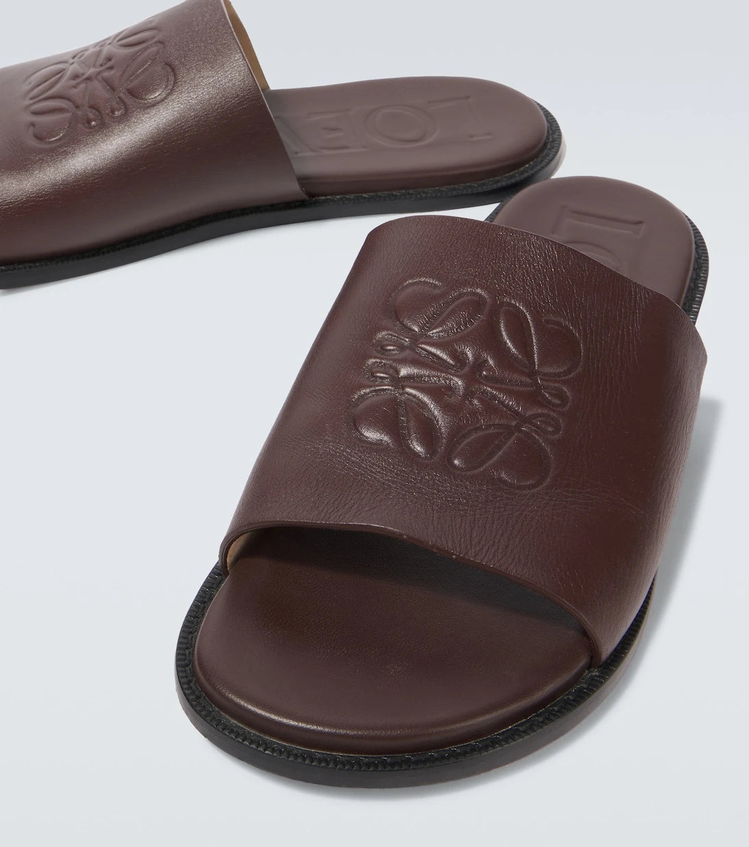 Loewe - Paula's Ibiza Flex Anagram leather slides