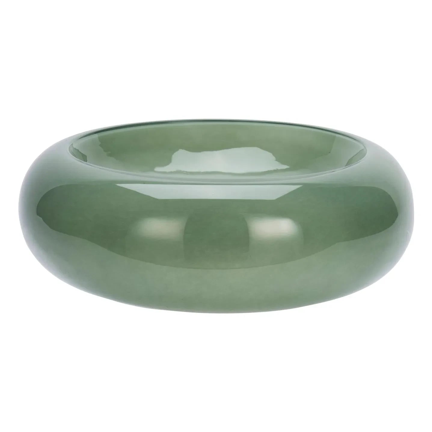 Madam Stoltz - Glass bowl  | Green