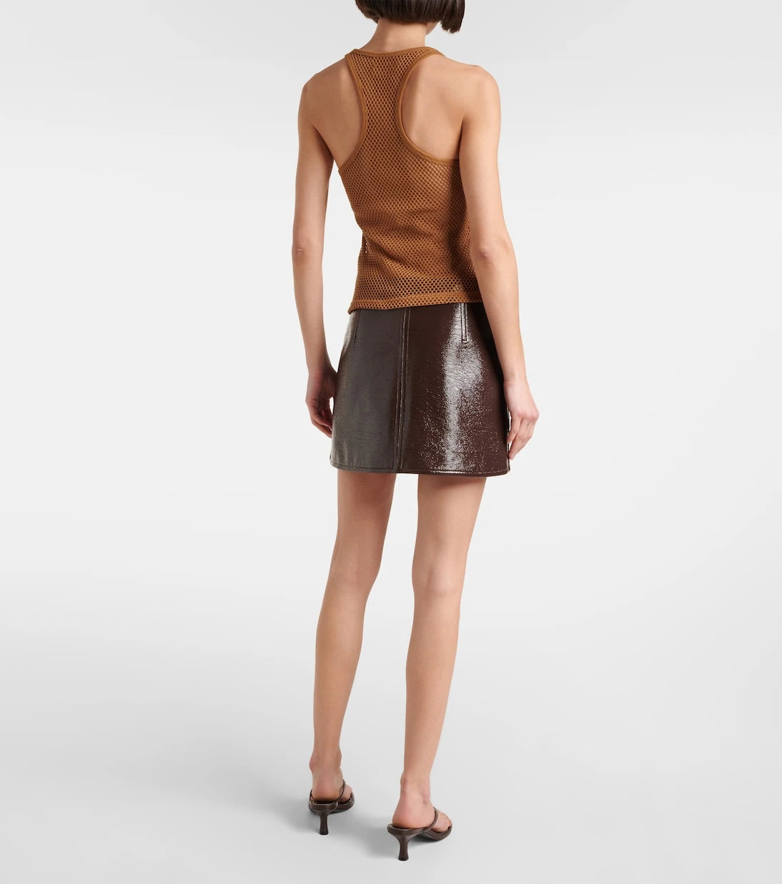 Courrèges - Scuba cotton mesh tank top