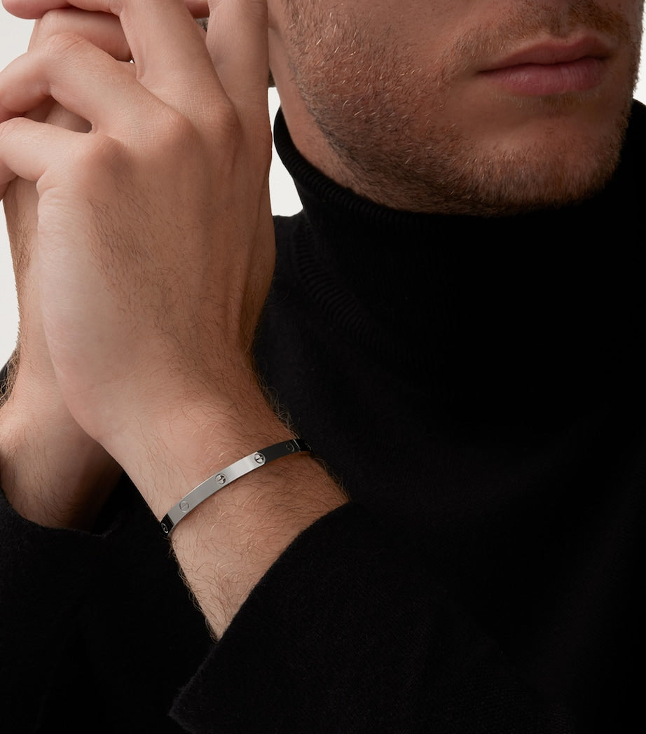 LOVE Medium White Gold Bracelet