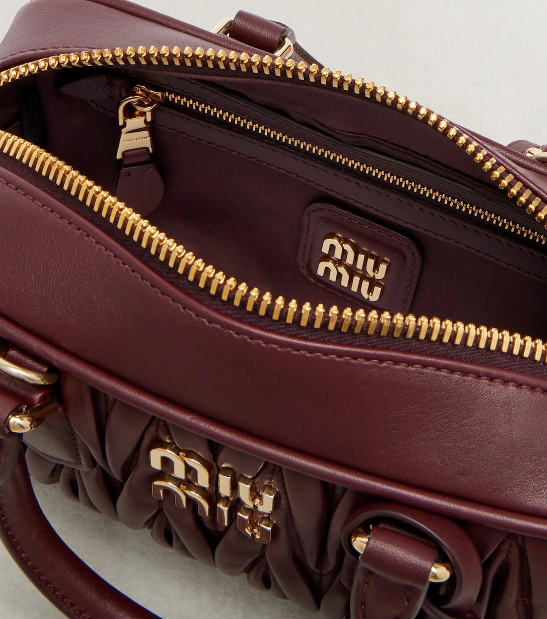 Miu Miu - Arcadie matelassé leather tote bag