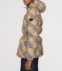 Burberry Beige Quilted Check Puffer Jacket