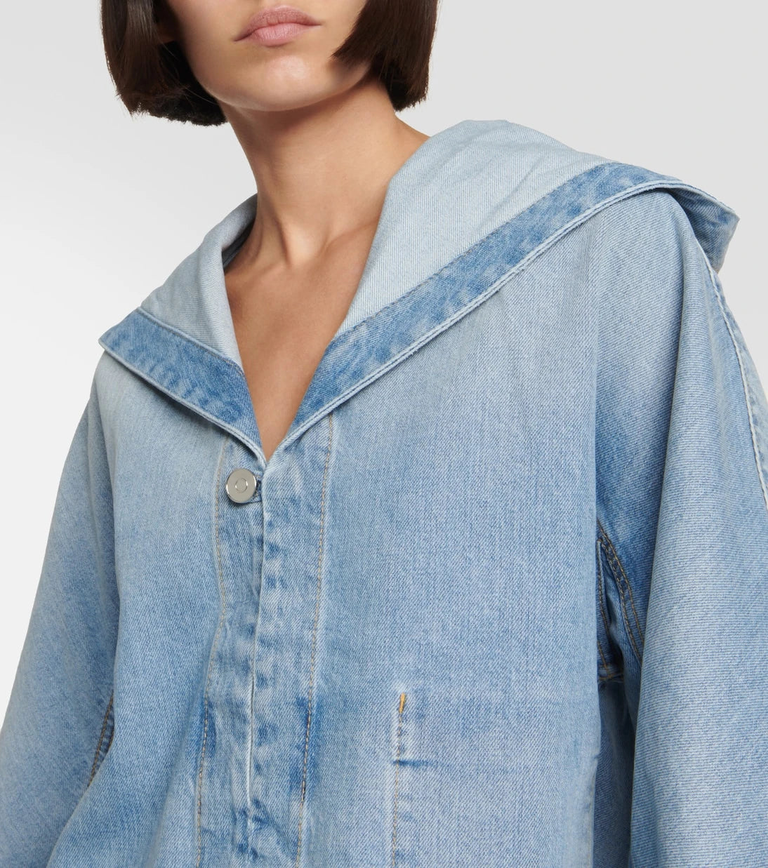Alaïa - Cropped denim jacket