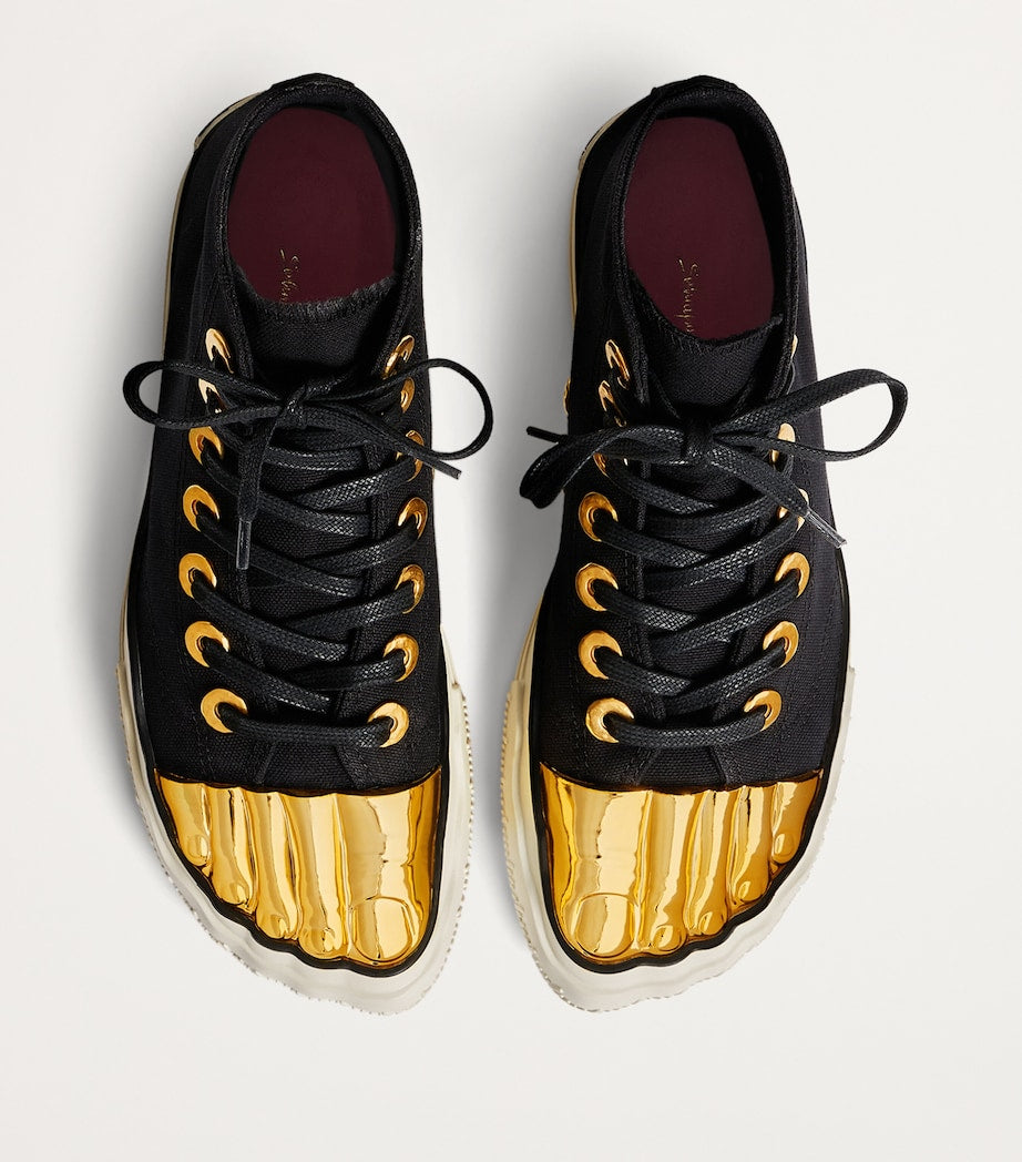 Trompe-l'Oeil High-Top Sneakers