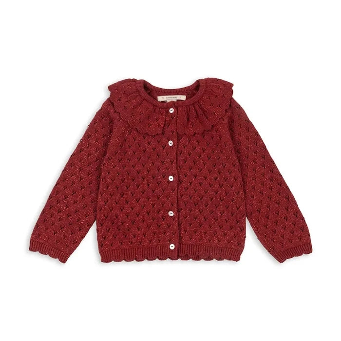 Детска жилетка Konges Sløjd HOLIDAY KNIT CARDIGAN
