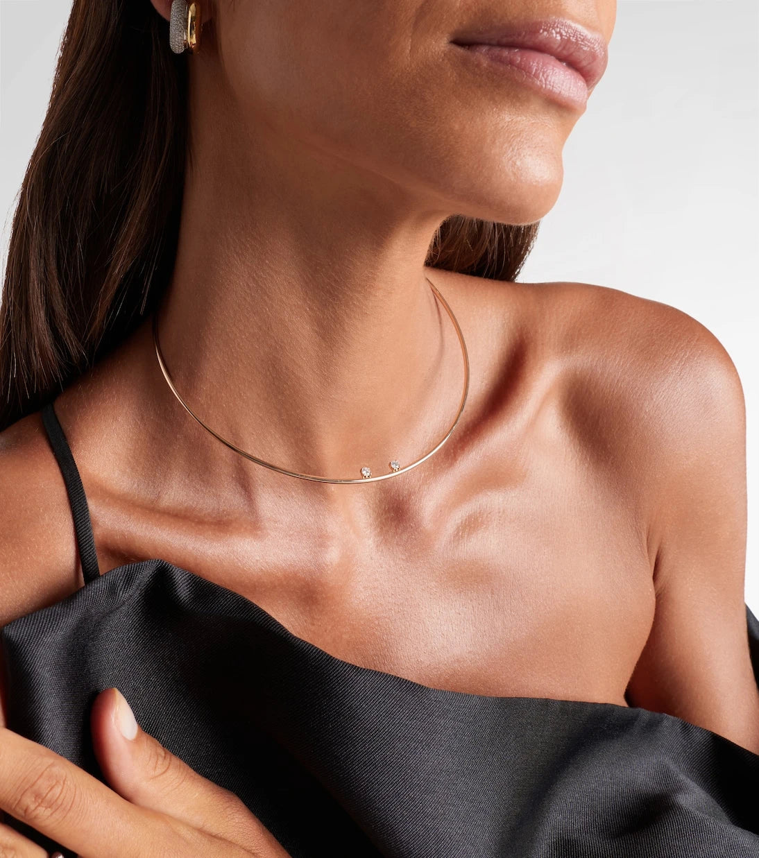 Yvonne Léon - 9kt gold choker with diamonds