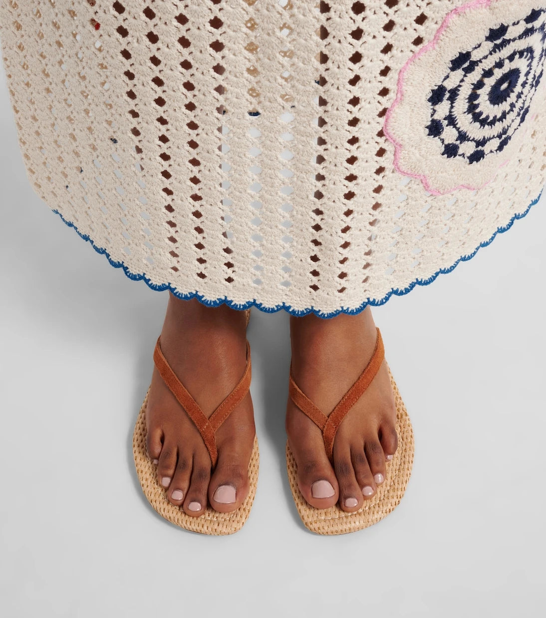 Staud - Freja suede thong sandals