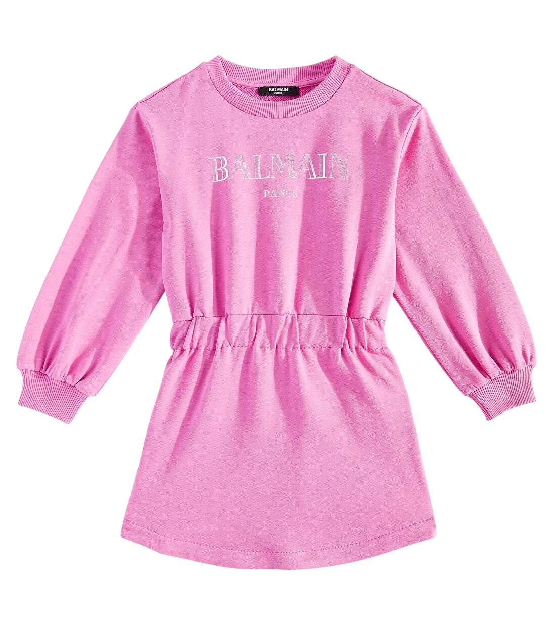 Balmain Kids - Logo cotton jersey sweatshirt dress