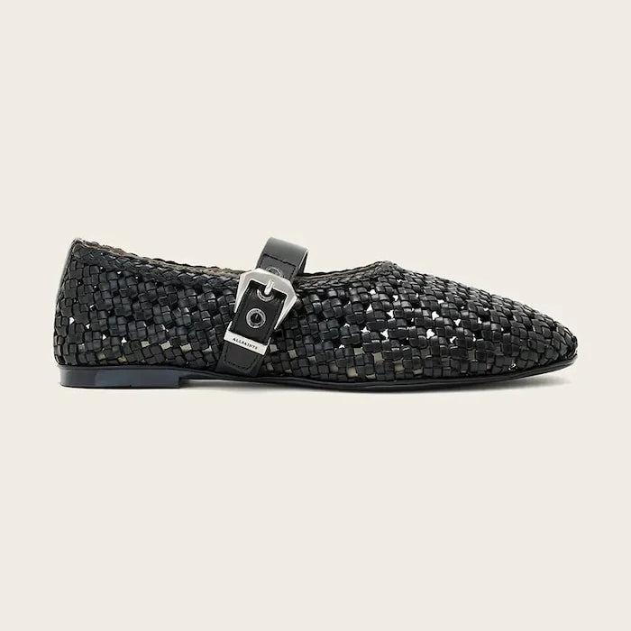 AllSaints балеринки от кожа Sabine Woven Flat