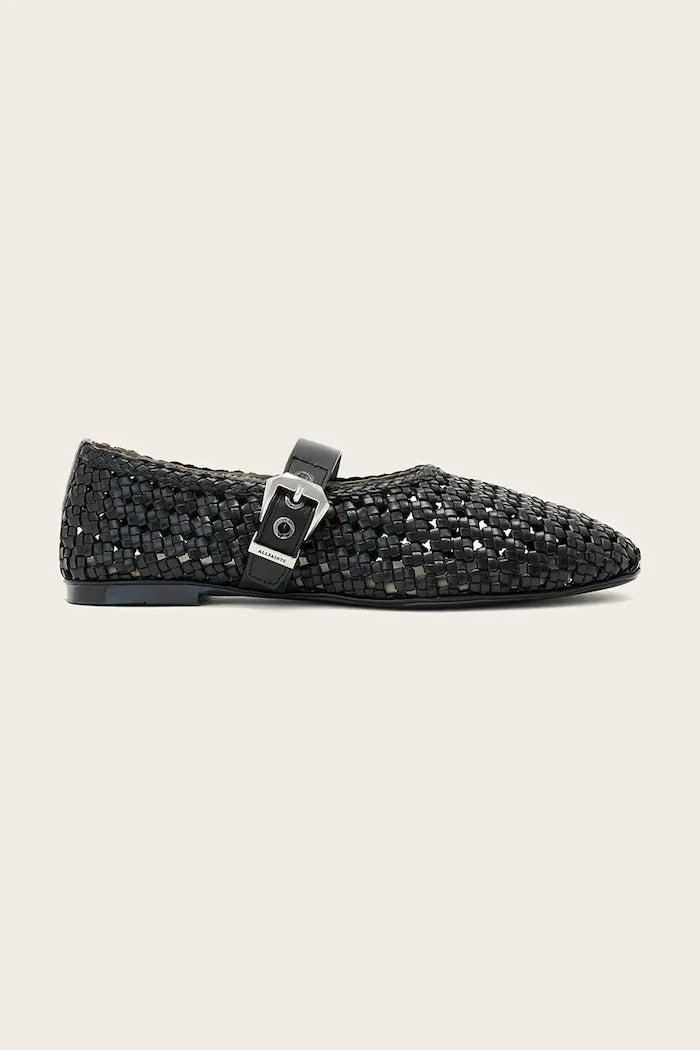 AllSaints балеринки от кожа Sabine Woven Flat