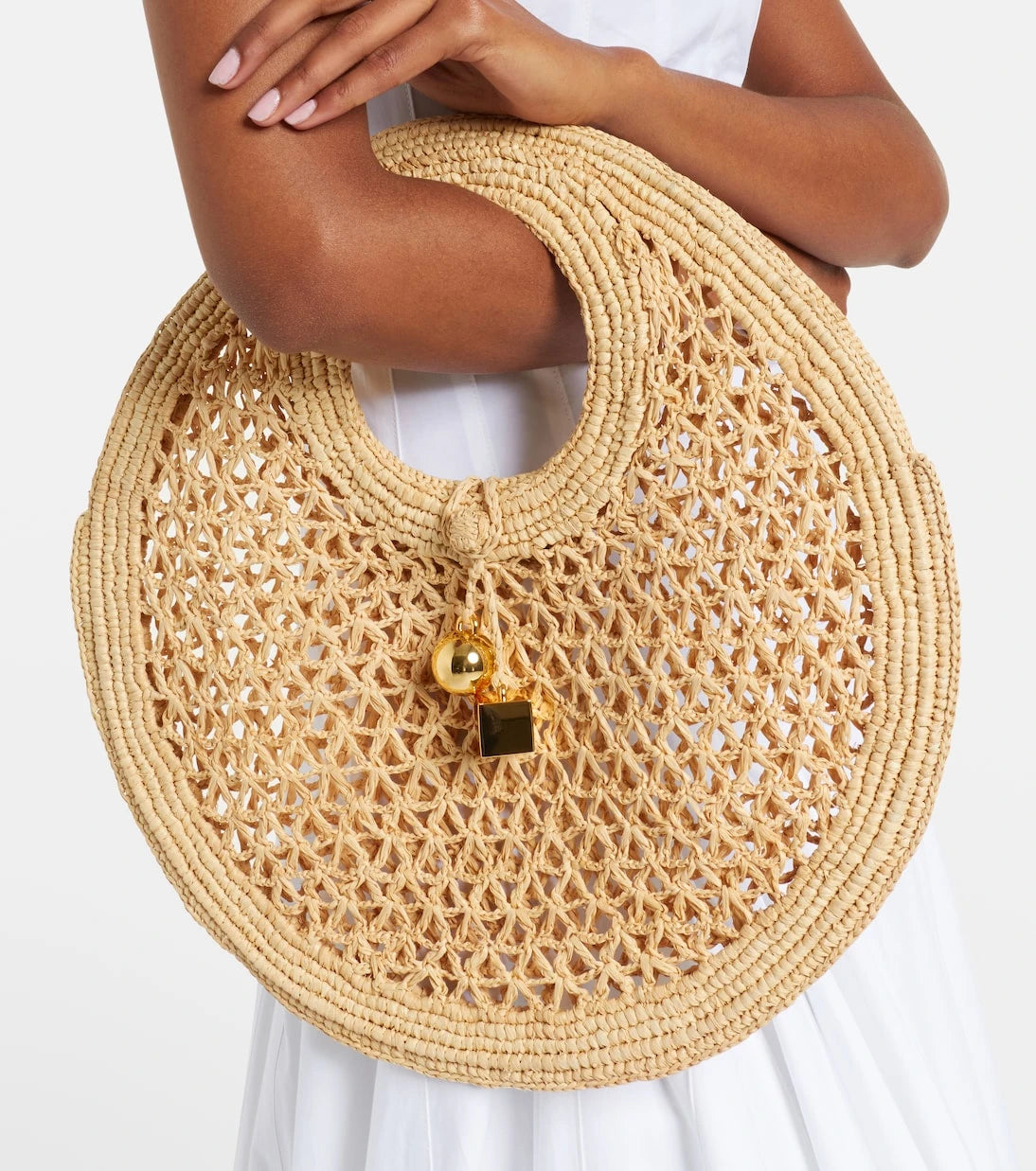 Jacquemus - Spiaggia Small raffia basket bag