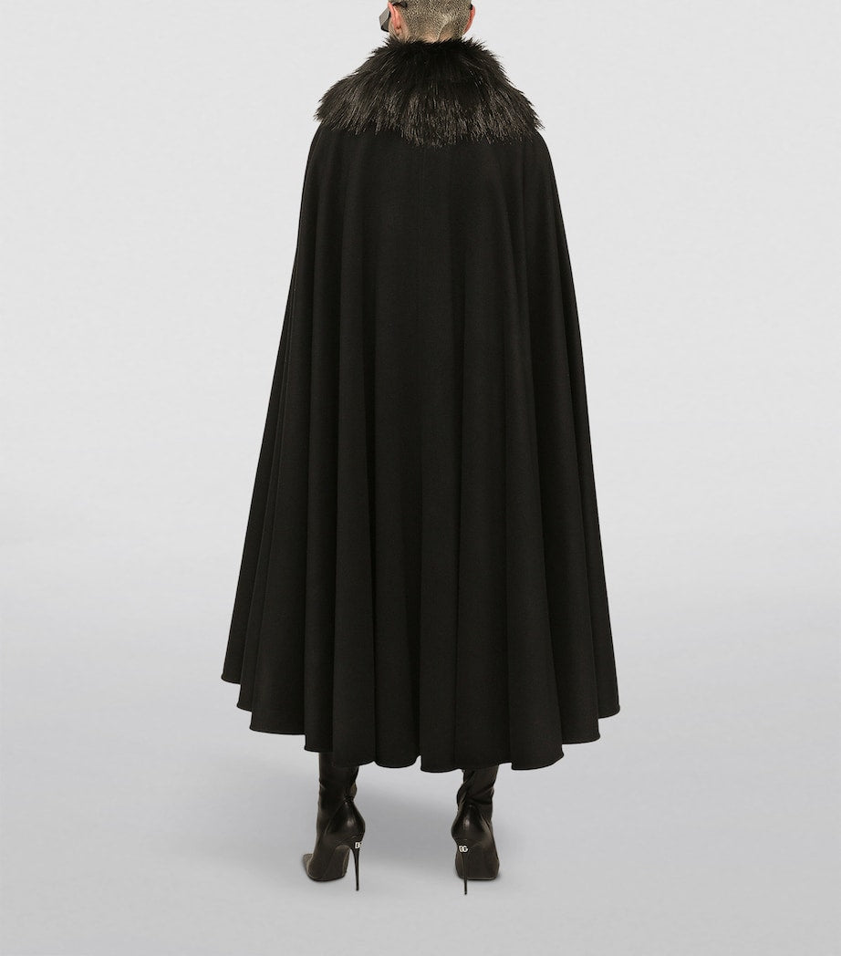 Multi Cashmere-Wool Cape