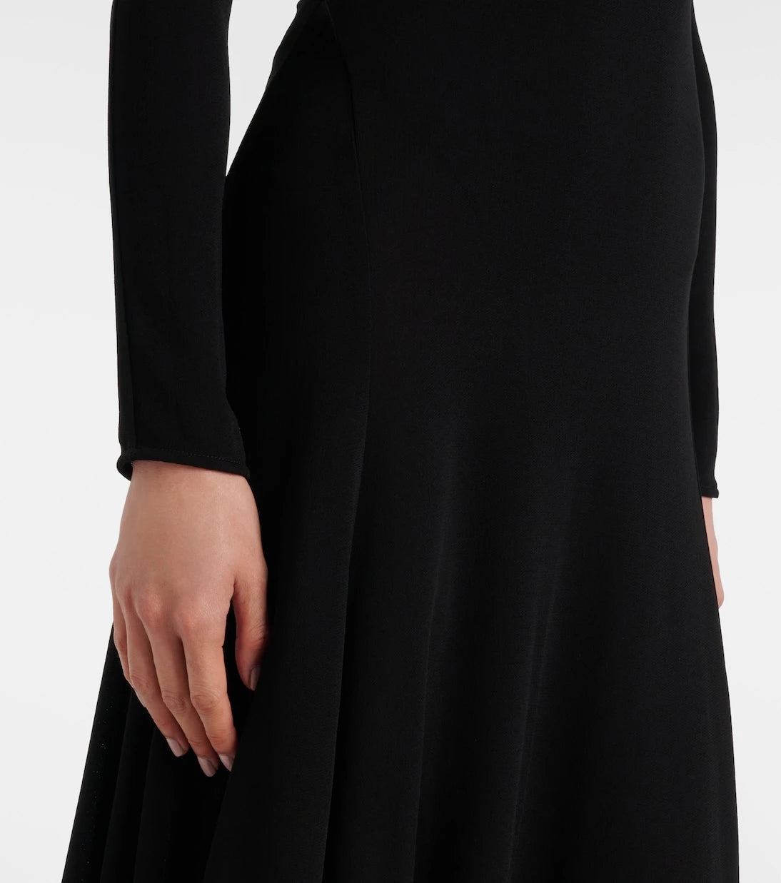 Alaïa - فستان ميدي بقصات