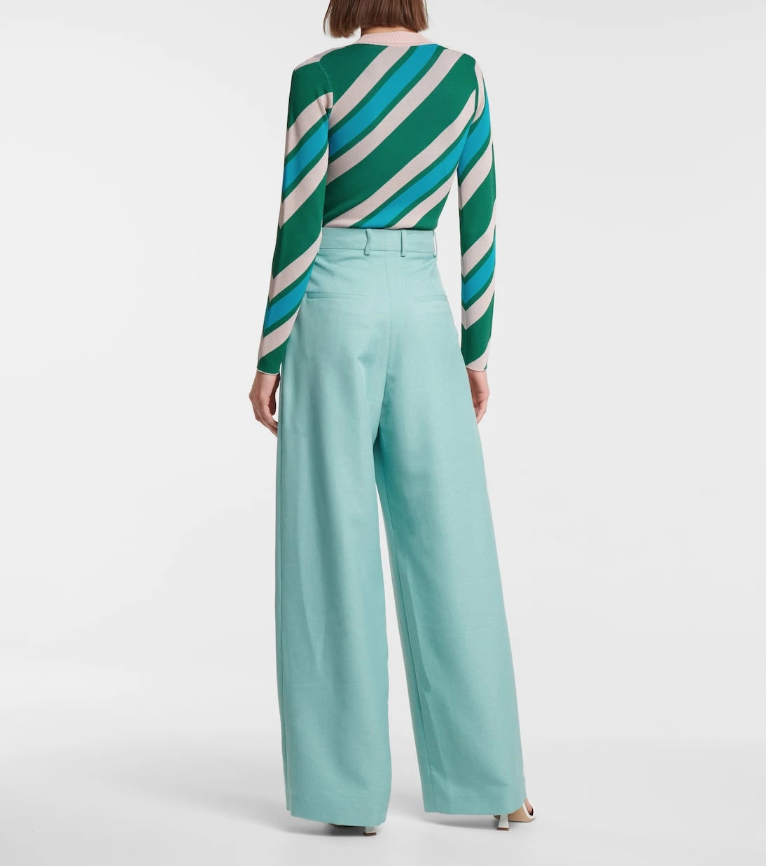 Dodo Bar Or - High-rise wide-leg wool-blend pants