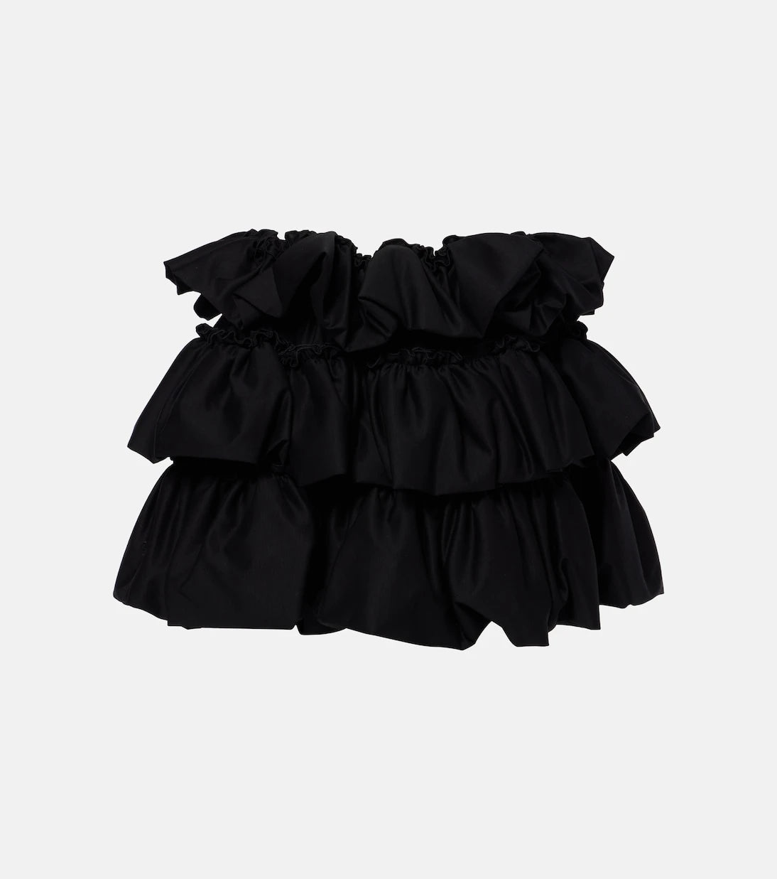 Noir Kei Ninomiya - Tiered cotton miniskirt