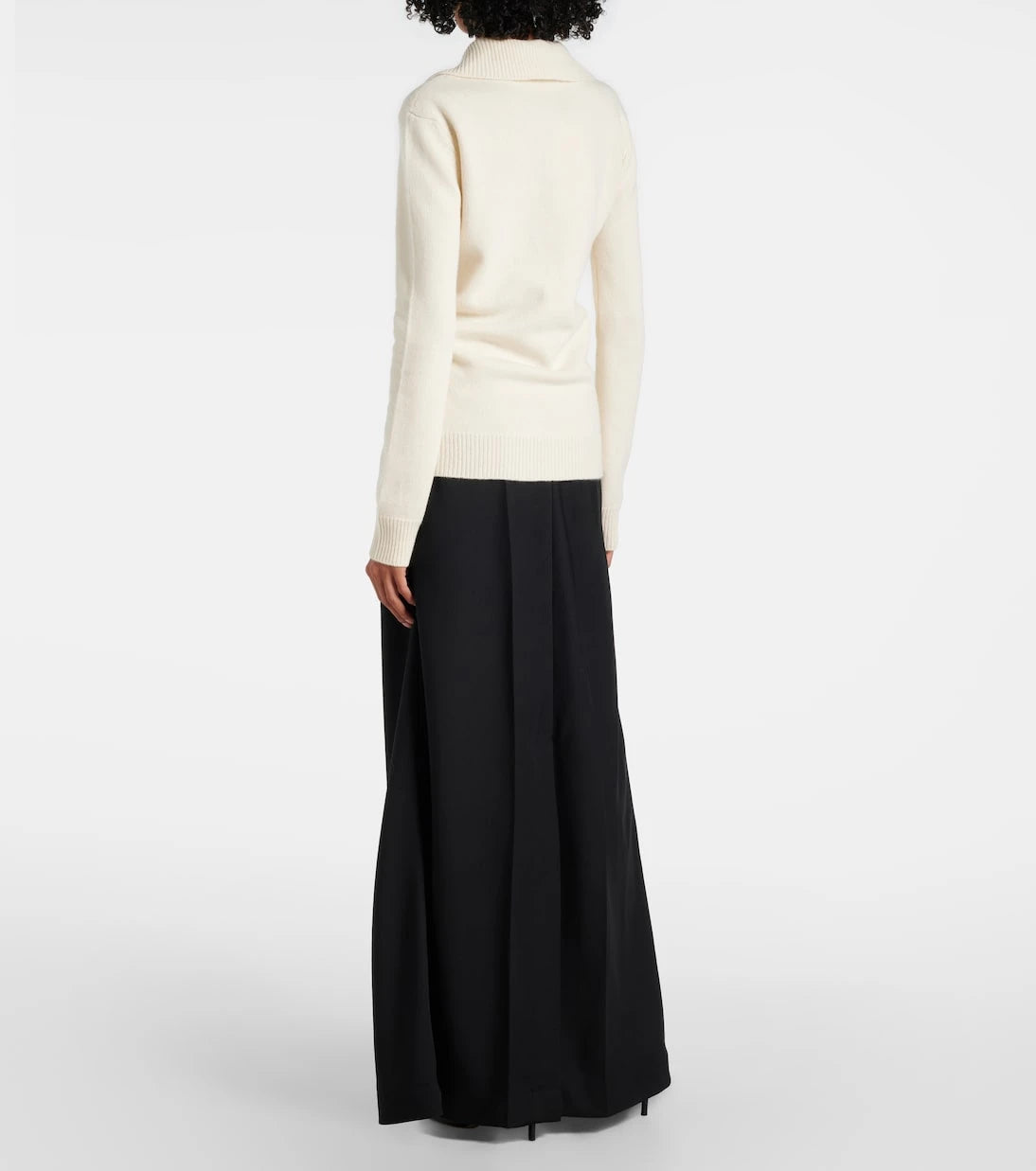Plan C - Wool and cashmere polo sweater