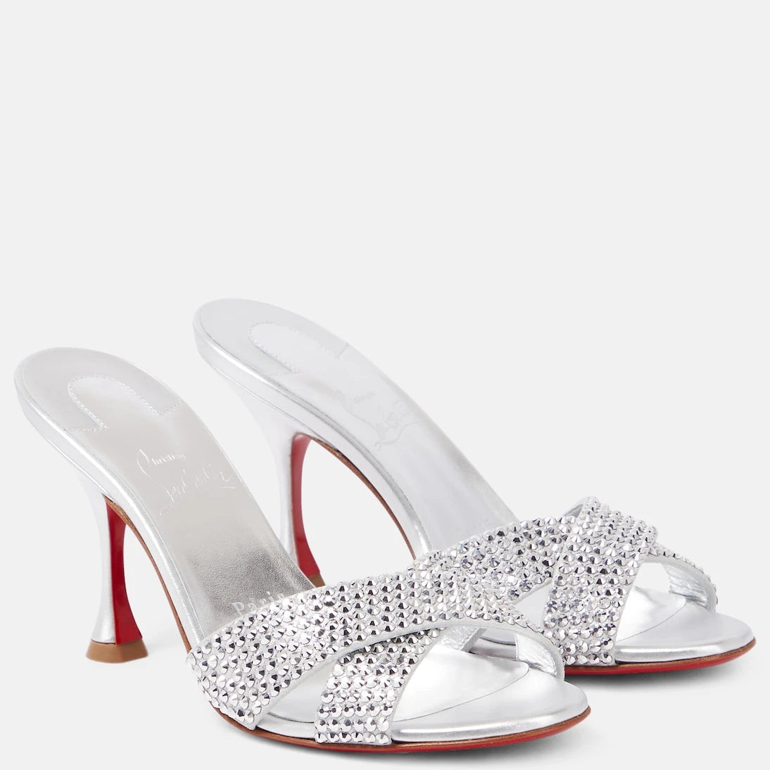 Christian Louboutin - Mariza Is Back embellished leather mules