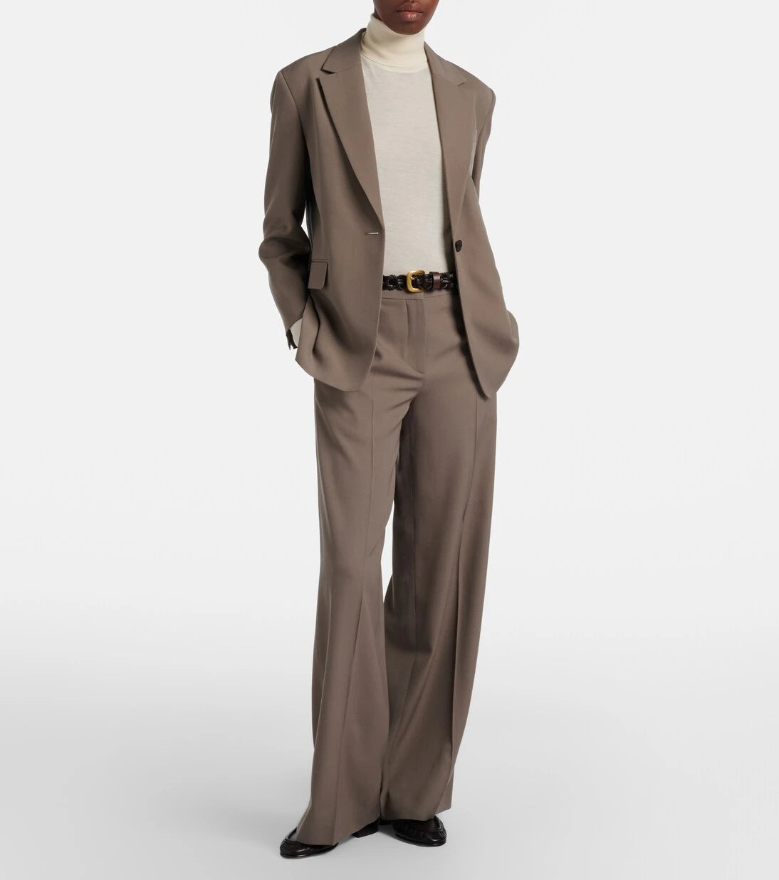 The Row - Dender wool wide-leg pants