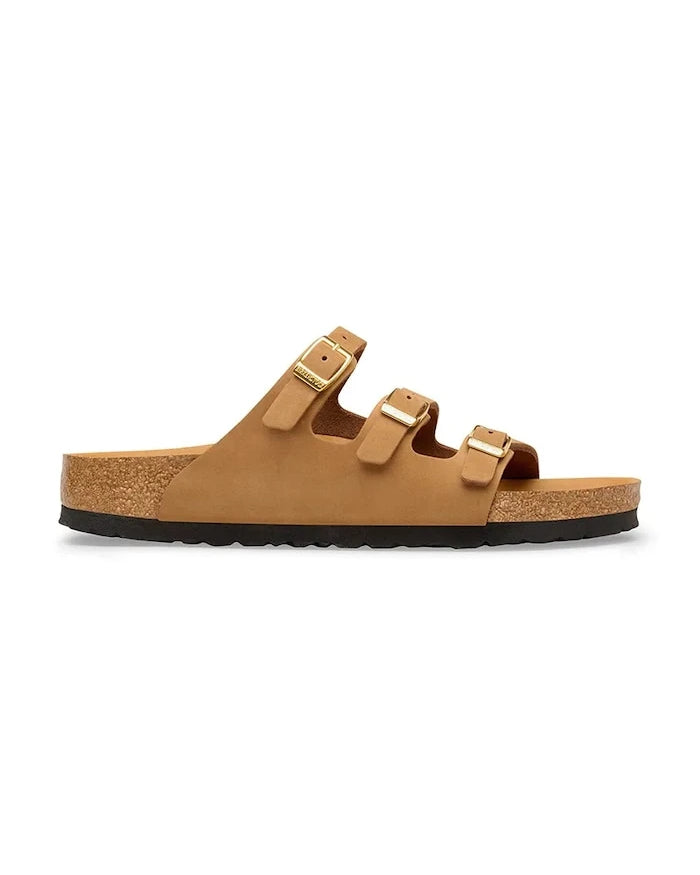 Birkenstock Düz Taban Kadın Nubuk Florida Terlik