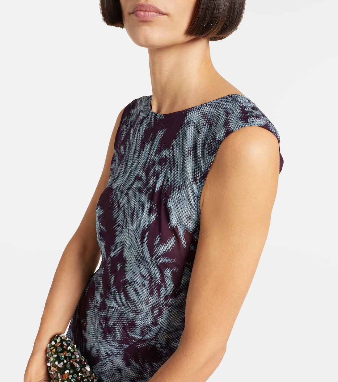 Dries Van Noten - Printed chiffon gown