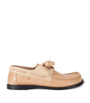 LOEWE Beige Leather Campo Boat Shoes