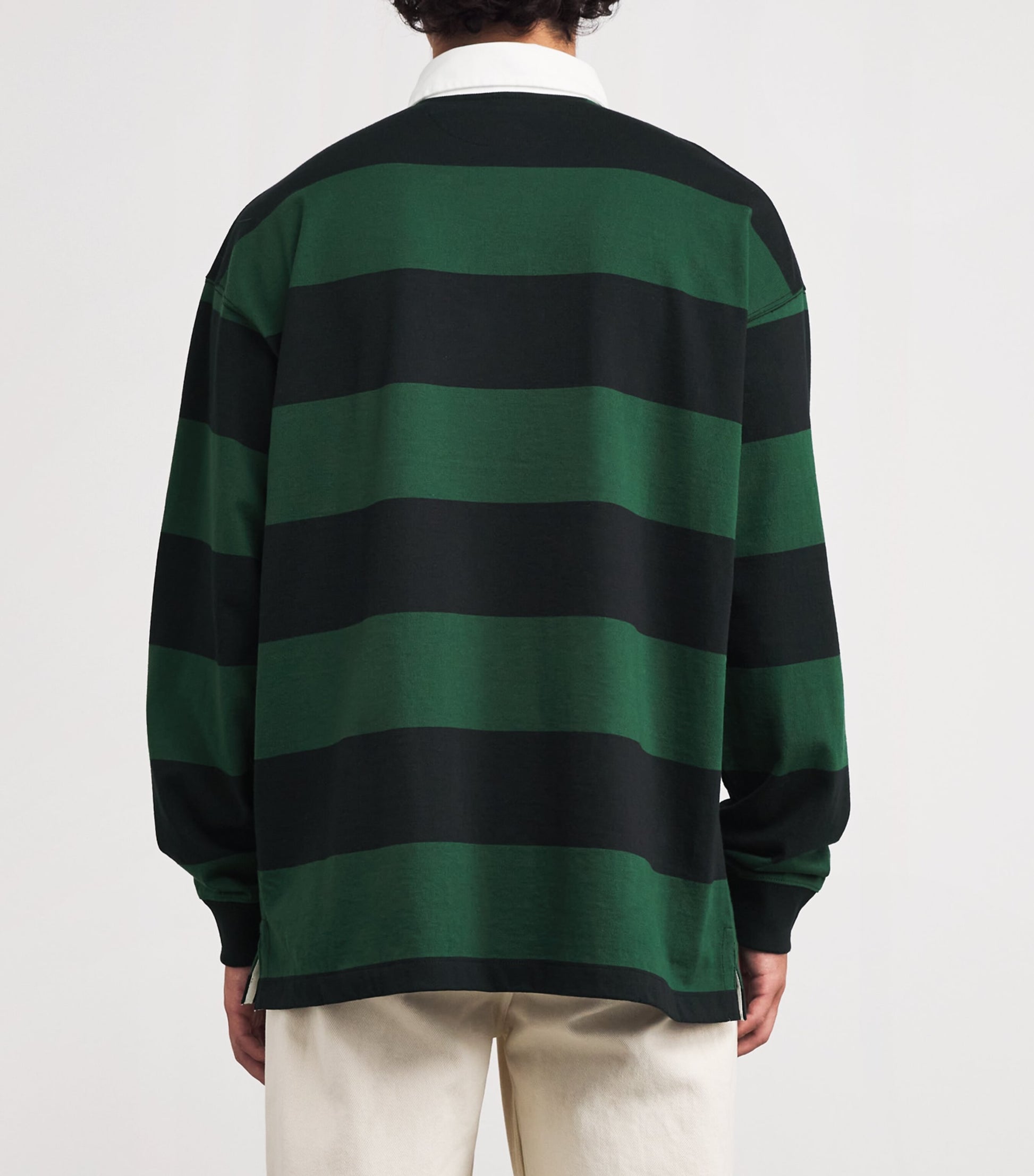 Cotton Stripe Big Fit Rugby Shirt