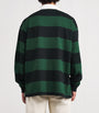 Cotton Stripe Big Fit Rugby Shirt GREEN