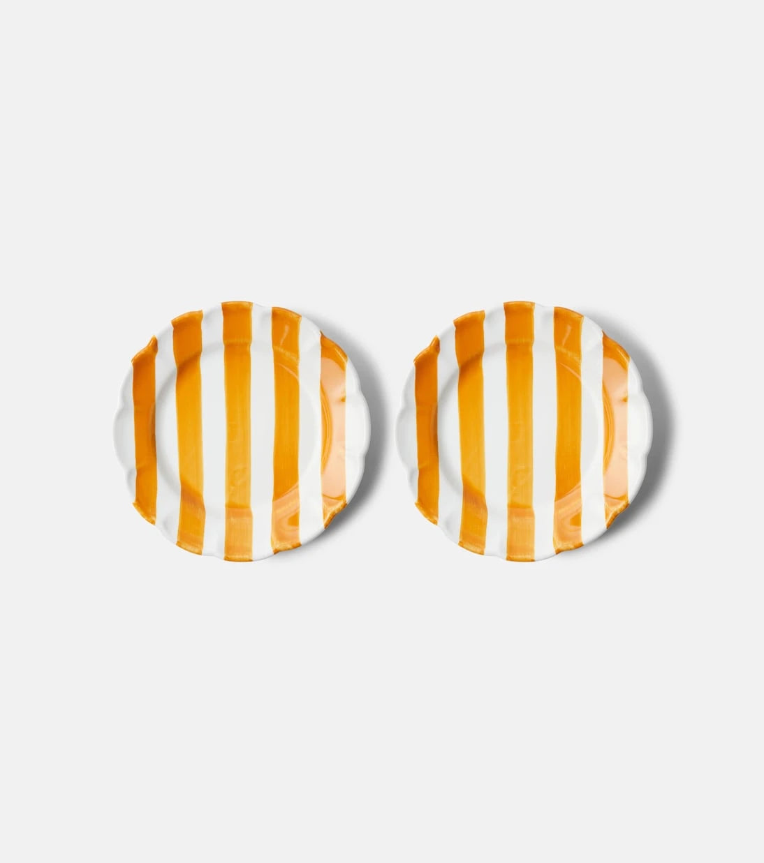 Cabana - Righe set of 2 ceramic dessert plates