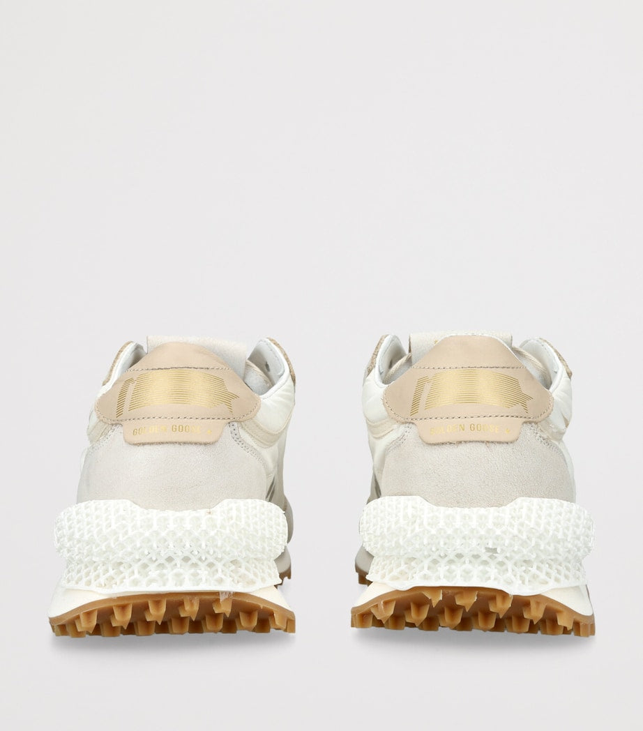 Golden Goose Beige Running Marathon Sneakers