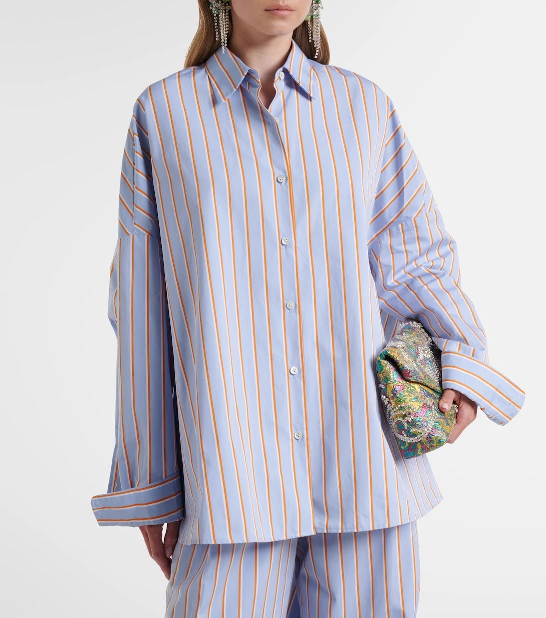 Dries Van Noten - Striped cotton shirt