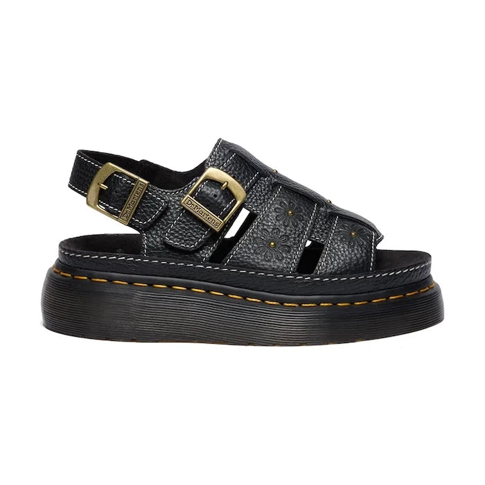 Dr. Martens platform kadın deri sandalet Wrenlie