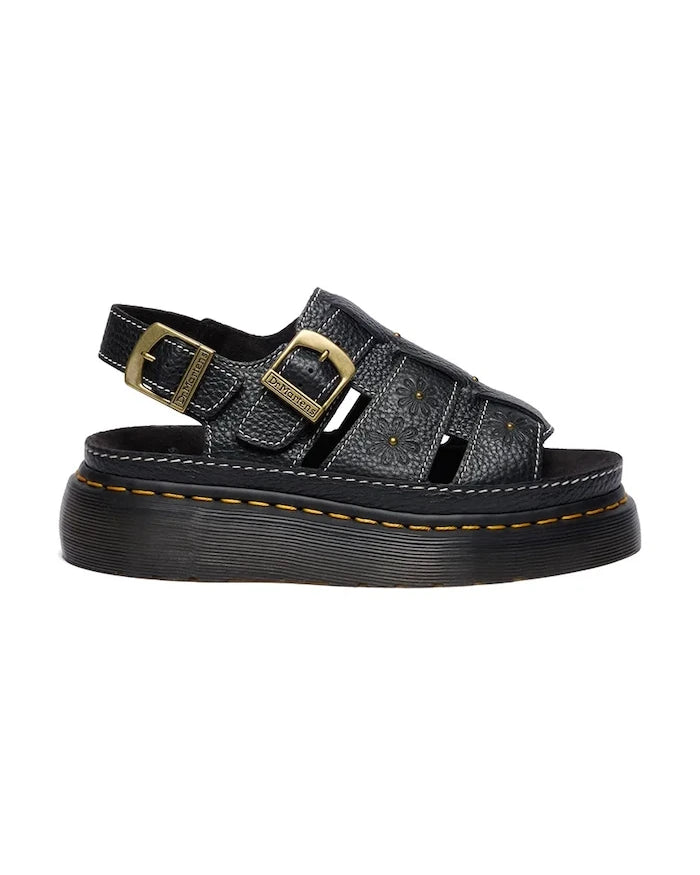 Dr. Martens platform kadın deri sandalet Wrenlie