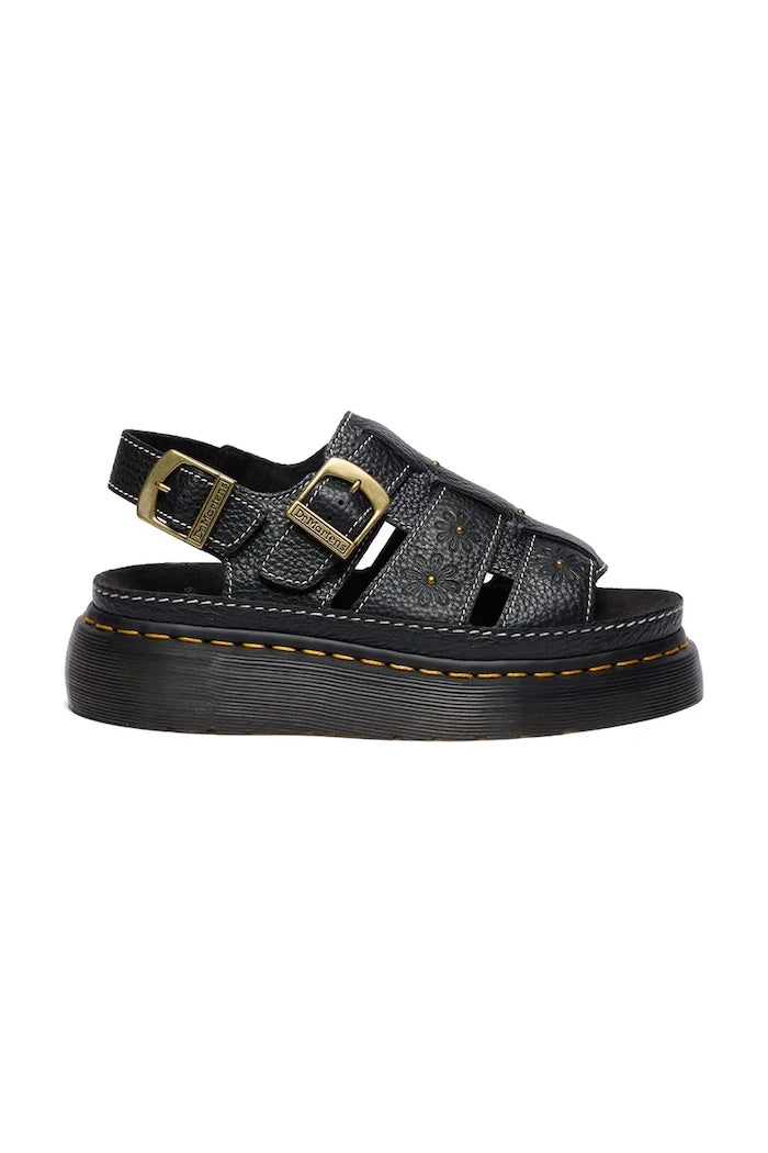 Dr. Martens platform kadın deri sandalet Wrenlie