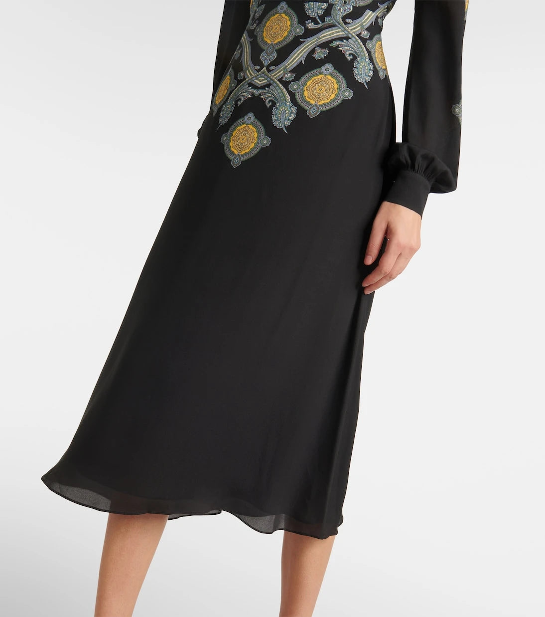 Etro - فستان ميدي مطبوع