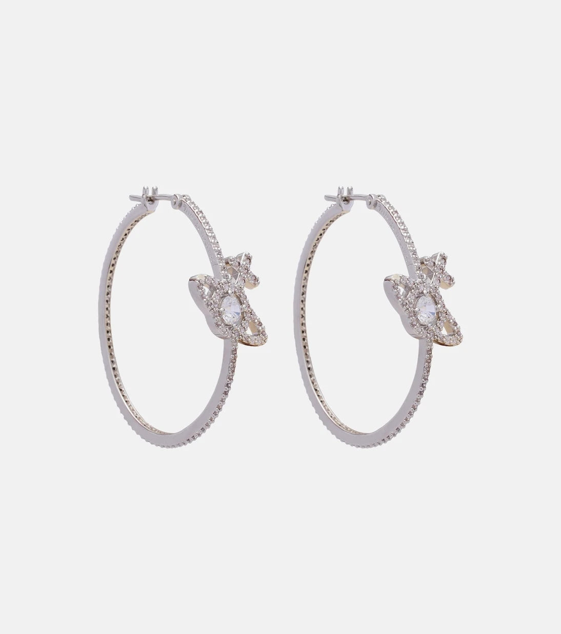 Vivienne Westwood - Orb embellished hoop earrings