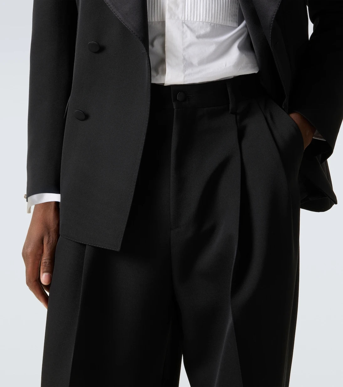 Dolce&Gabbana - Wool and silk-blend gabardine suit pants