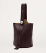 Large Leather Pebble Bucket Bag