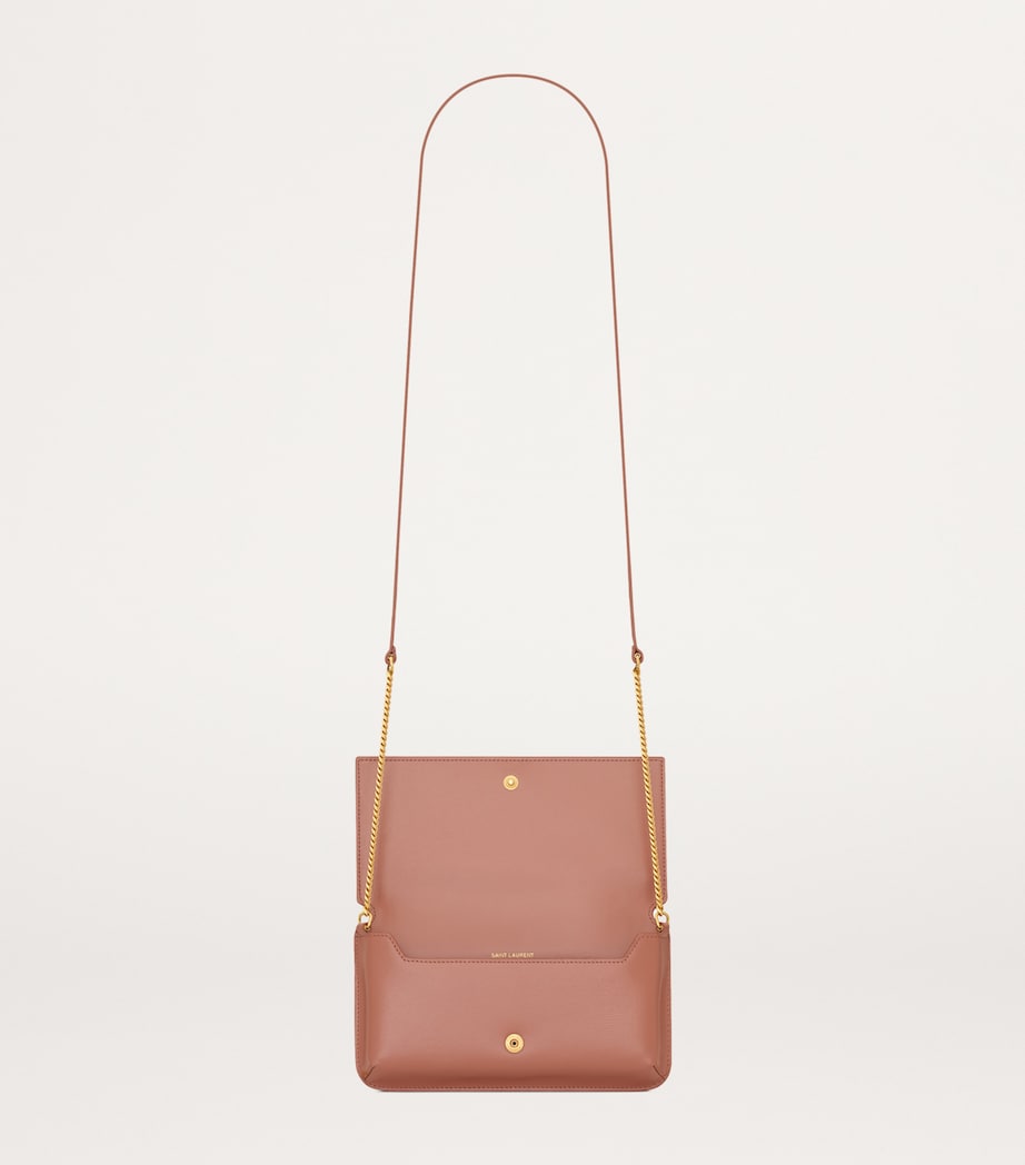 Saint Laurent Leather Cassandre Phone Holder