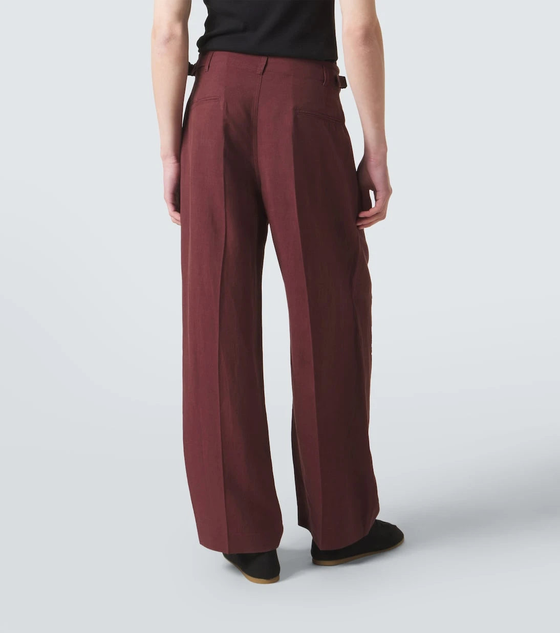 Lemaire - Pleated gabardine wide-leg pants