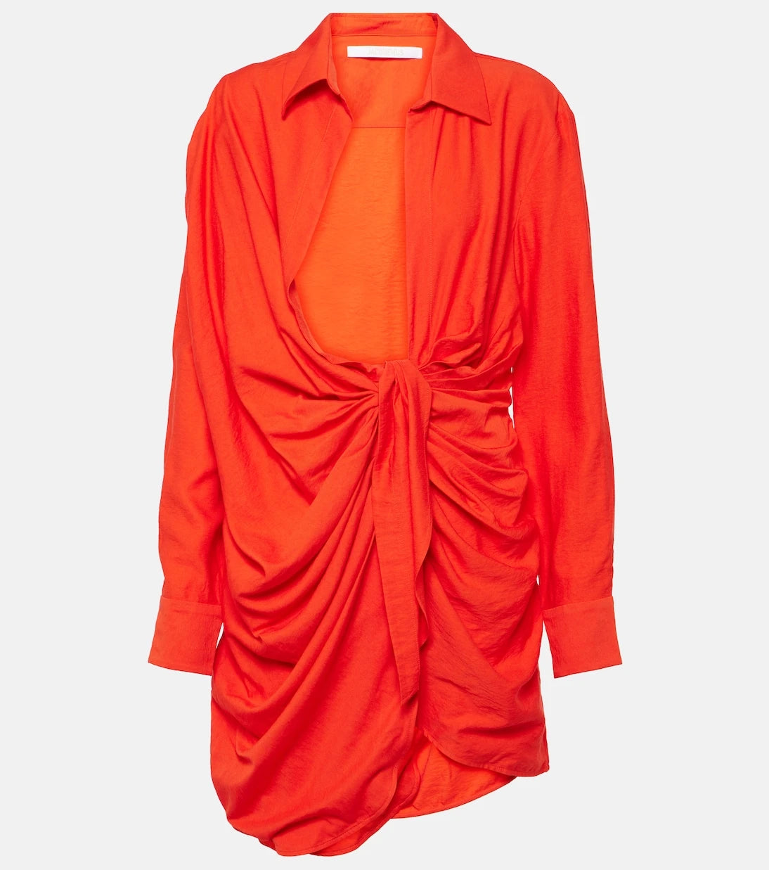 Jacquemus - La Robe Bahia draped shirt dress