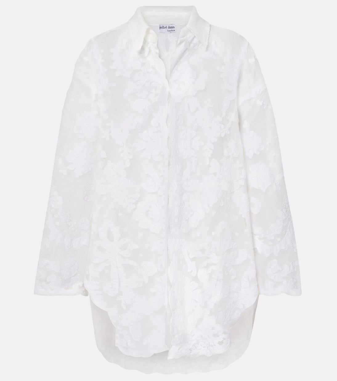 Juliet Dunn - Embroidered cotton shirt