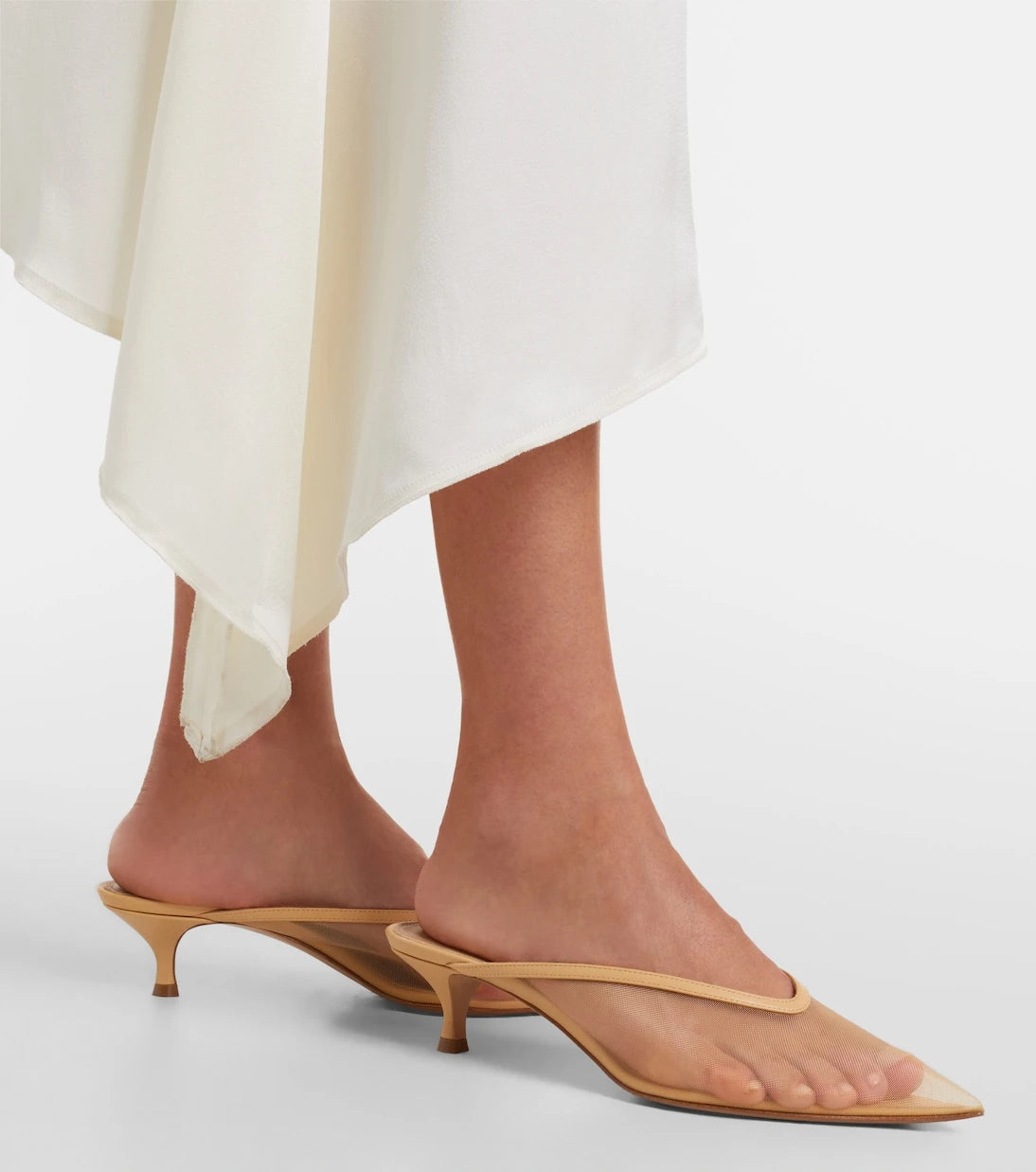 Le Monde Béryl - Venetian leather-trimmed mules