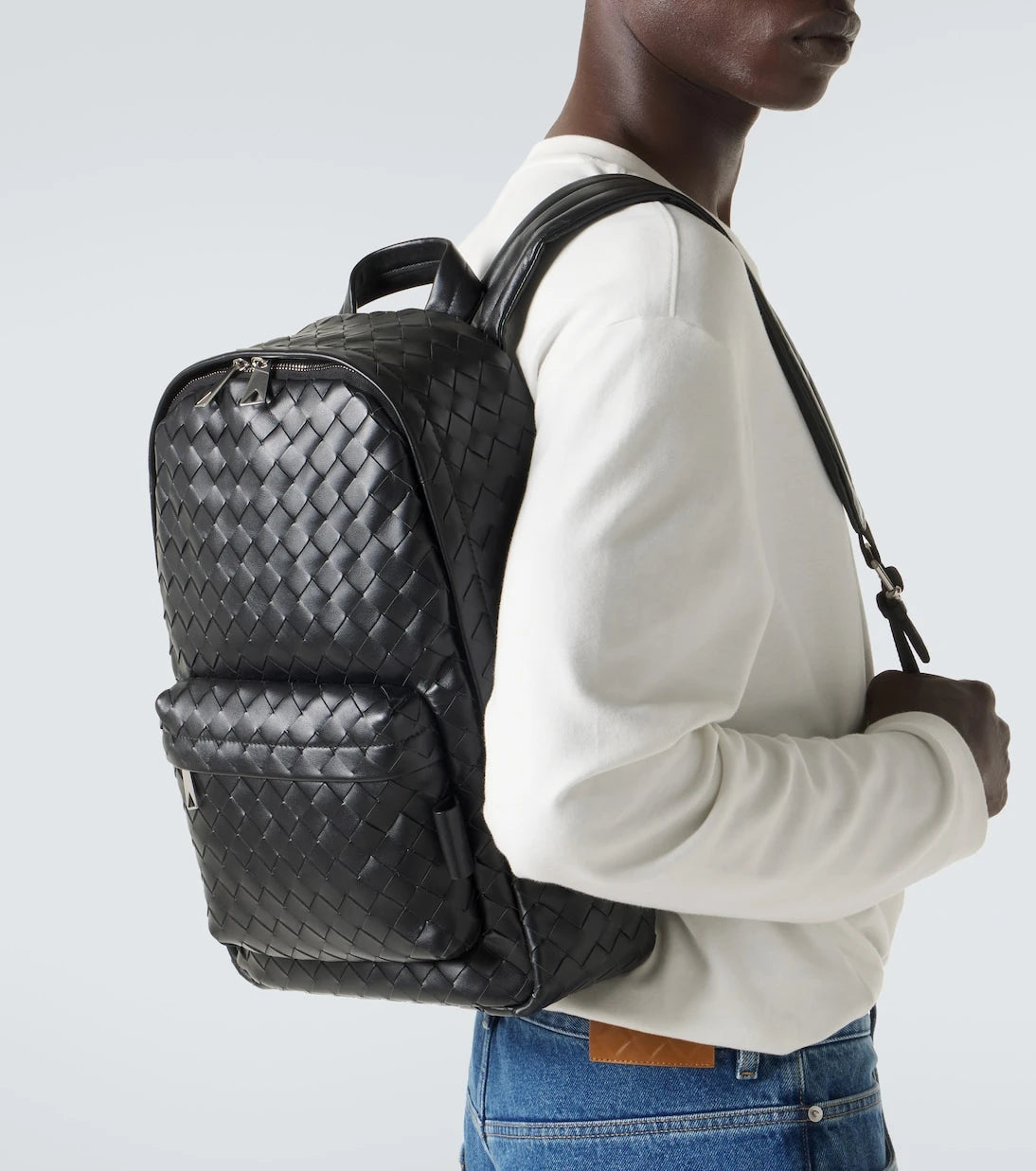Bottega Veneta - حقيبة ظهر جلد إنترتشاتو
