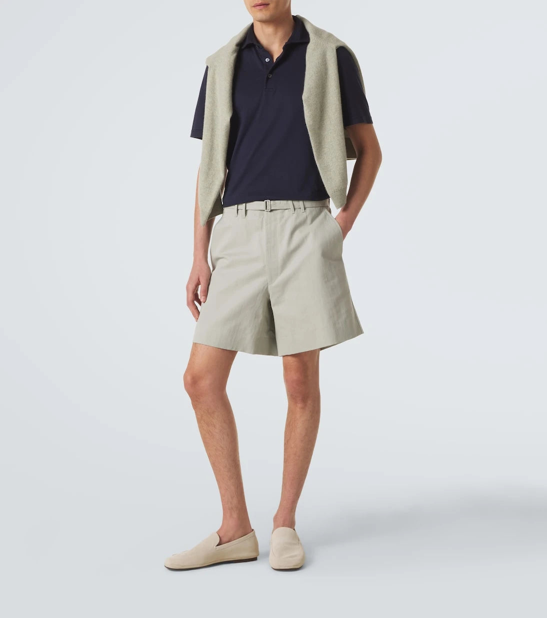 Fedeli - Cotton jersey polo shirt