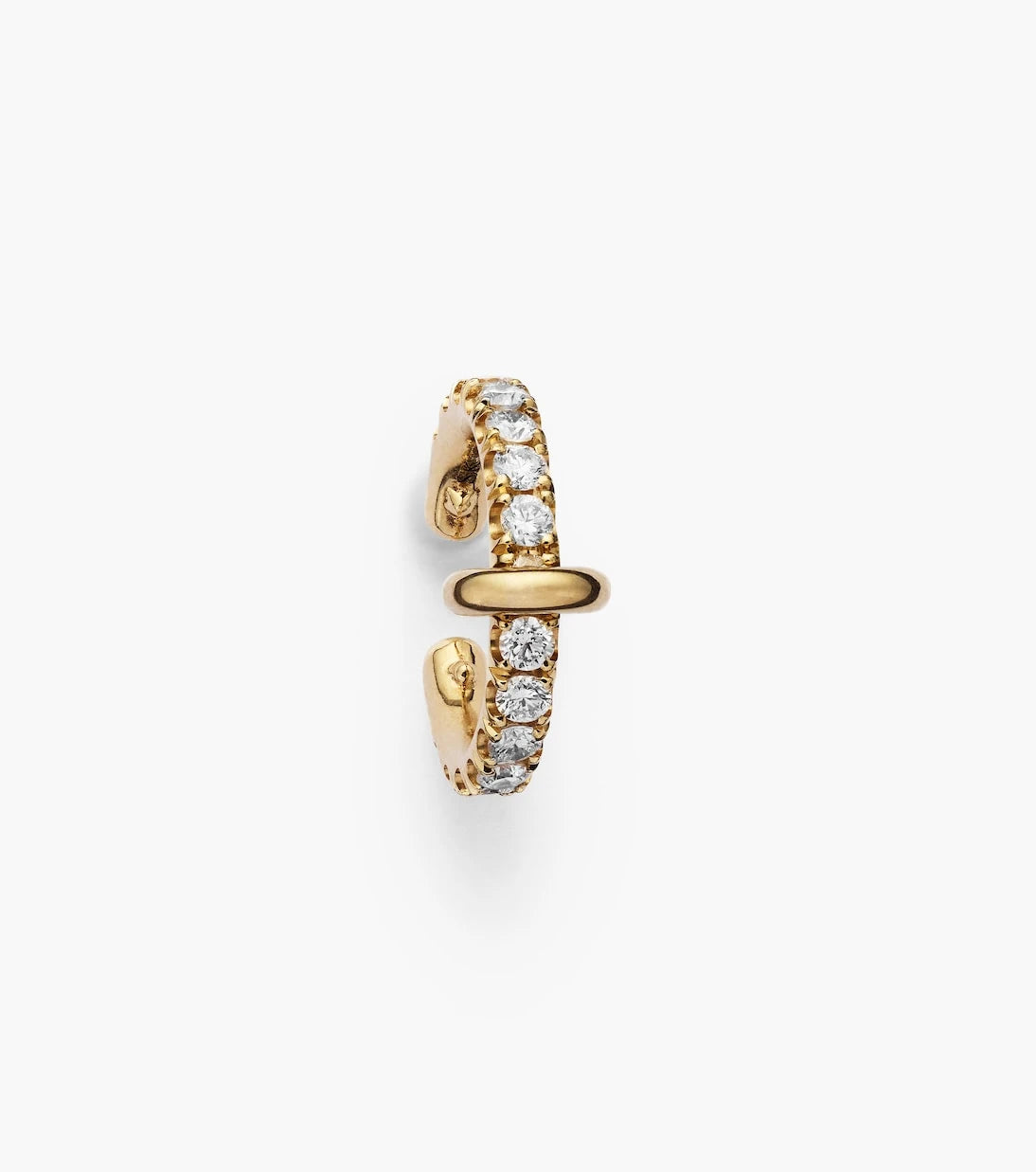 Spinelli Kilcollin - 18kt gold single ear cuff with diamonds